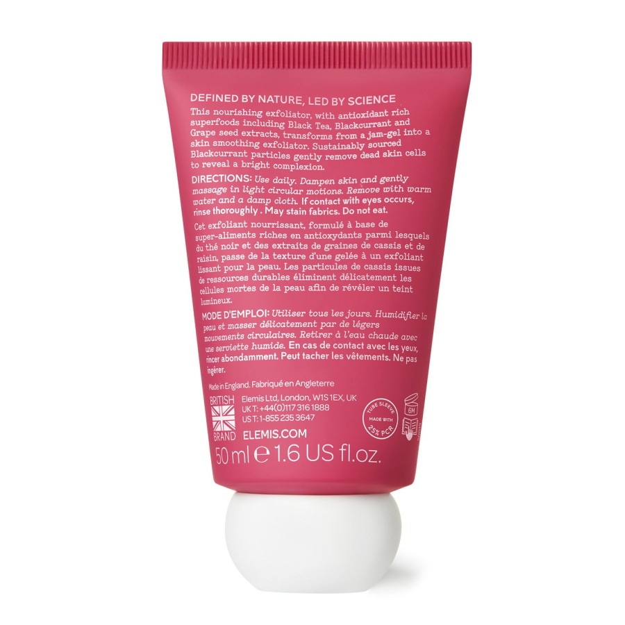 Beauty ELEMIS Scrubs And Exfoliators | Superfood Blackcurrant Jelly Exfoliator Pink Fuchsia